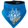 Hunde Wende Halstuch Multicolor FLORALPFOTE KRA + Name des Hundes