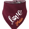 Hunde Wende Halstuch Multicolor LOVE + Name des Hundes