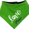 Hunde Wende Halstuch Multicolor LOVE + Name des Hundes