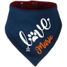 Hunde Wende Halstuch Multicolor LOVE + Name des Hundes