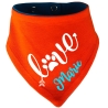 Hunde Wende Halstuch Multicolor LOVE + Name des Hundes