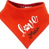 Hunde Wende Halstuch Multicolor LOVE + Name des Hundes