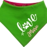 Hunde Wende Halstuch Multicolor LOVE + Name des Hundes