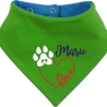 Hunde Wende Halstuch Multicolor LOVEHERZ Einf + Name des Hundes