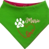 Hunde Wende Halstuch Multicolor LOVEHERZ Einf + Name des Hundes