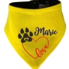 Hunde Wende Halstuch Multicolor LOVEHERZ Einf + Name des Hundes