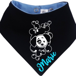Hunde Wende Halstuch Multicolor Welpe MOPPEL + Name des Hundes