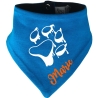 Hunde Wende Halstuch Multicolor PFOTE UMRISS + Name des Hundes