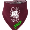 Hunde Wende Halstuch Multicolor WELPE STROLCH + Name des Hundes