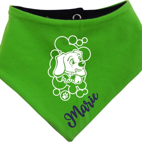 Hunde Wende Halstuch Multicolor WELPE STROLCH + Name des Hundes