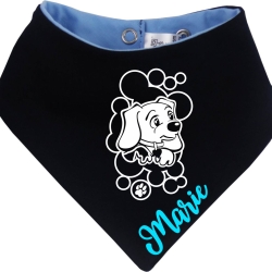 Hunde Wende Halstuch Multicolor WELPE STROLCH + Name des Hundes