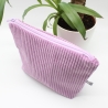 Wetbag aus Cord – Flieder Blumen mit beschichtetem Innenstoff