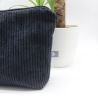 Wetbag aus Cord – Schwarz Leoprint mit beschichtetem Innenstoff