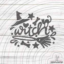 witch Plotterdatei SVG DXF 