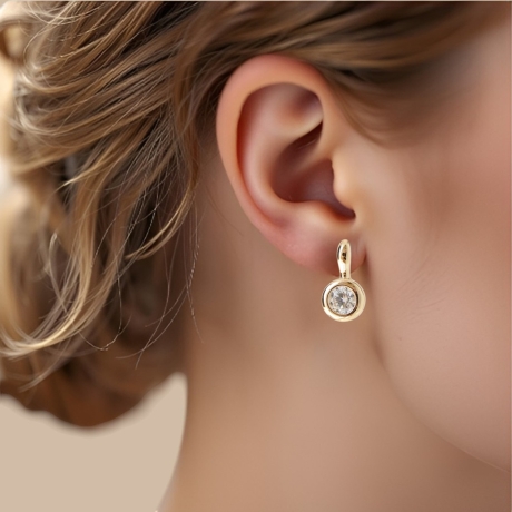 18K Gold Ohrringe – Eleganter Schmuck für Damen