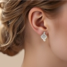 Versilberte Ohrringe Perfektes Geschenk Für Damen