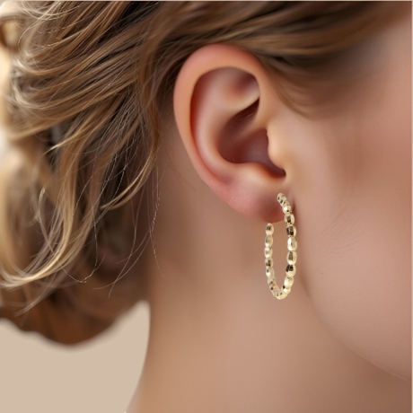 18K Vergoldete Ohrringe – Zeitlose Eleganz mit modernem Design