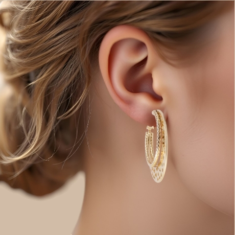 18K Vergoldete Ohrringe – Feiner Goldschmuck für Damen