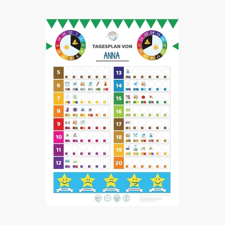 Tagesplaner Kinder: Routine lernen mit Icons