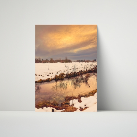 Fotografie Winter-Abendstimmung - FineArt Druck