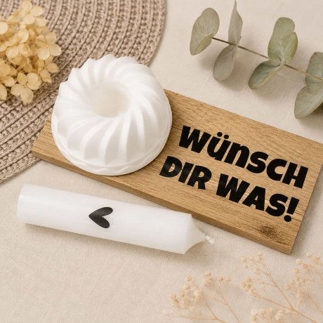 Geburtstagsgeschenk | Geschenkset mit Kerze & Kerzenhalter
