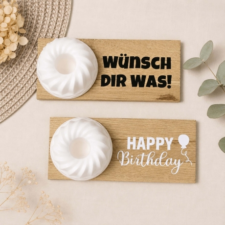 Geburtstagsgeschenk | Geschenkset mit Kerze & Kerzenhalter