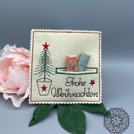 Stickdatei Wunscherfüller Weihnachten mit Anhänger