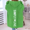 Oversized Strickmantel lange Strickjacke Cardigan Grün M-2XL