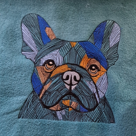 Französische Bulldogge - 12.67 x 13.20 cm