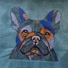 Französische Bulldogge - 12.67 x 13.20 cm