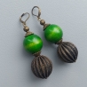 Kugelohrringe grün