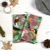 Armstulpen Damen Stoff – buntes Vogelmotiv, warmes Accessoire
