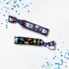 Buntes Kinder Armband – Stoffarmband Weltraum