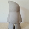 Zwerg / Gartenzwerg / Design Gnom Betonguss / Filzmütze grün 28cm
