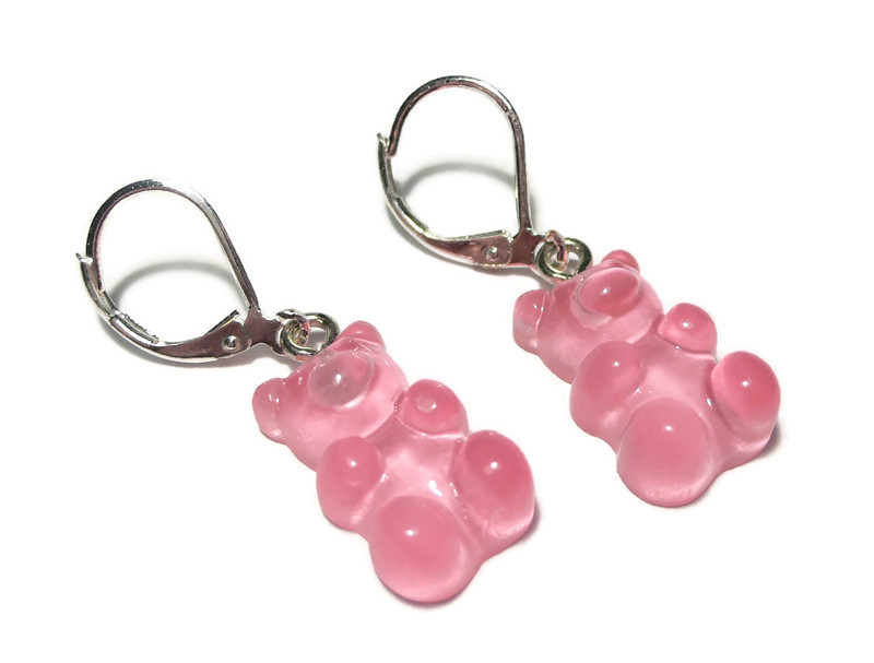 Gummibärchen  ❤️ Handmade Nickelfrei ❤️ Gummibär Ohrringe neu Bear 