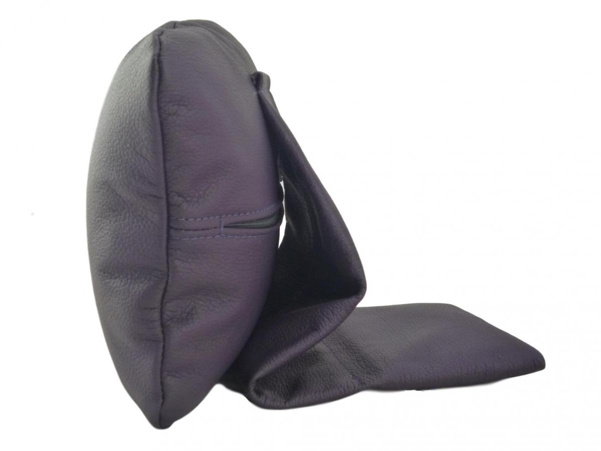 flexibles Nackenpolster Kopfkissen Sessel braun,Maße:40x25x9 cm